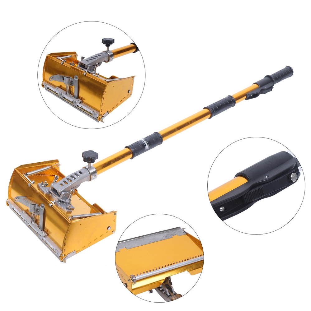 10" Drywall Taping Tools Flat Finishing Box Set w/ Extendable Handle