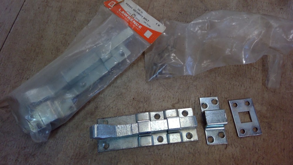 2 NEW SECURITY 8" HEAVY DUTY SQUARE SPRING BOLTS LATCHES LOCKS