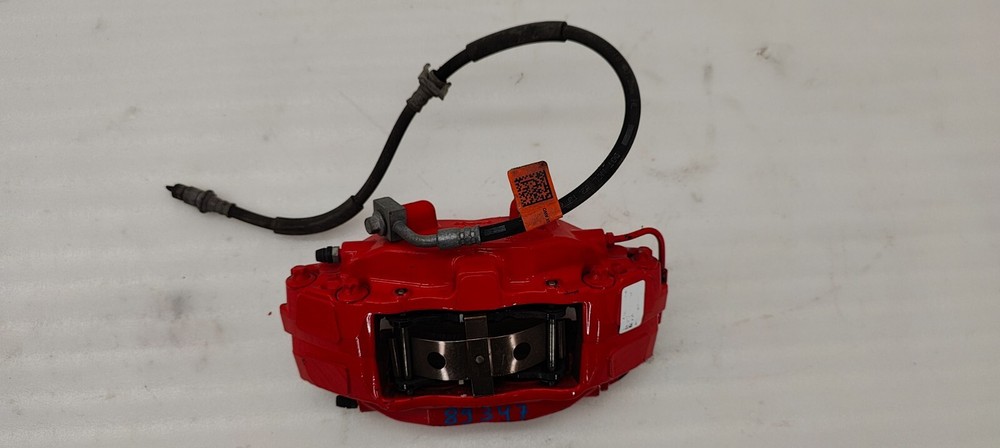 ⭕ 12-20 Tesla Model S Front Driver Side Performance Red Brake Caliper Left OEM
