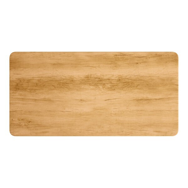 30" x 60" Rectangular Restaurant Table Top with Maple Laminate Top Finish