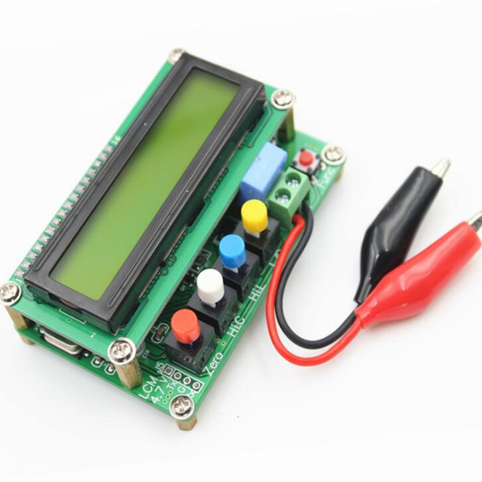 High Precise Digital LCD Capacitance meter inductance table tester + Test clip