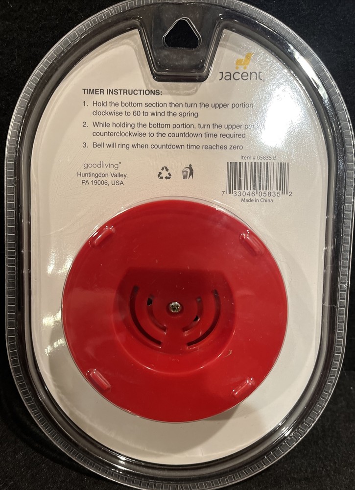 New Red 60 Minute Kitchen Timer by Culinary Elements