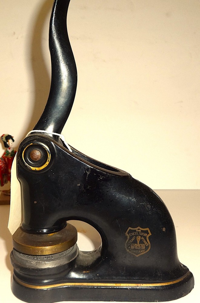 cast iron seal press, Ohio Land Co.