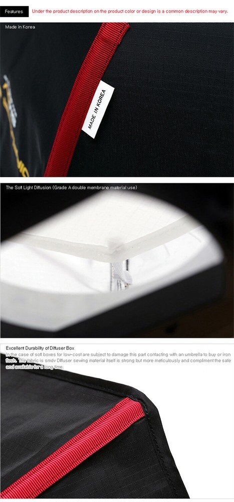 SMDV SPEED-BOX 55 Rectangular Soft-box Diffuser for S-Light S-Lite Quantum Flash