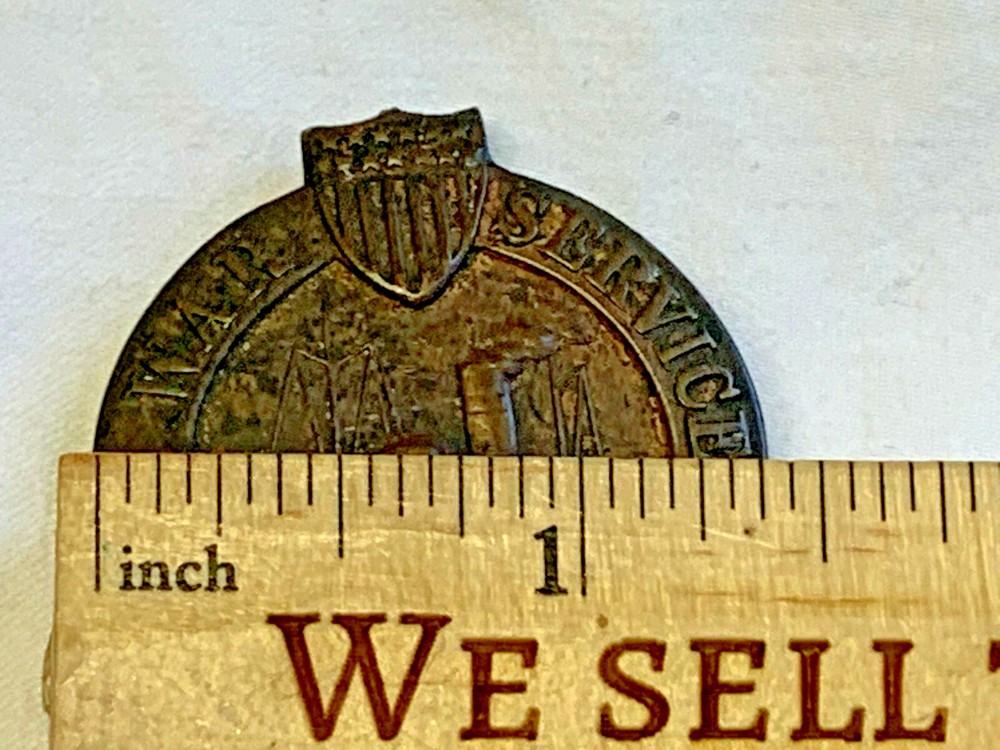 WWI War Service Ship Building Pin
