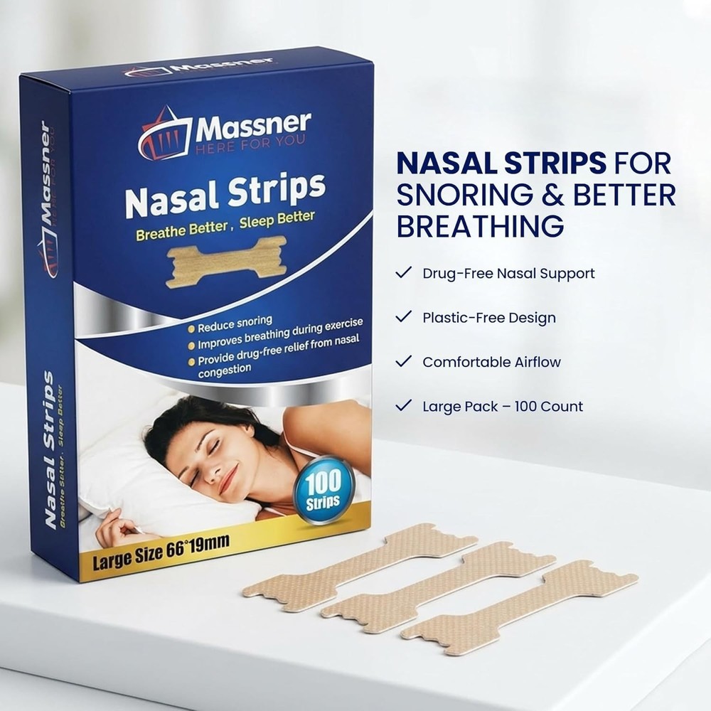 Sleep Better with Large Nose Strips - 100 Count