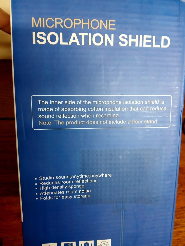 Aokeo Microphone Isolation Shield - noise reduction - New
