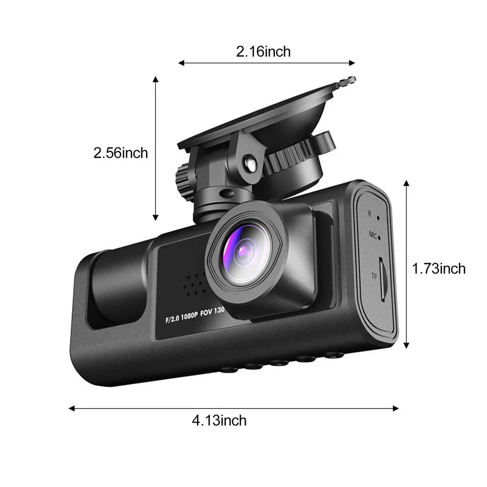 TOGUARD CE41A Front Inside Dual Dash Camera