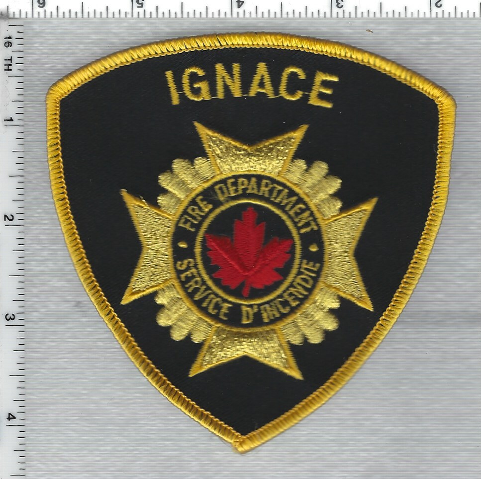 Ignace Fire Department (Ontario, Canada) Shoulder Patch