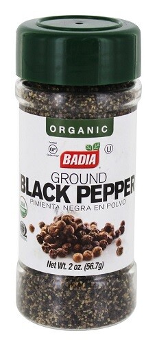 Badia Organic Ground Black Pepper 2 Pack