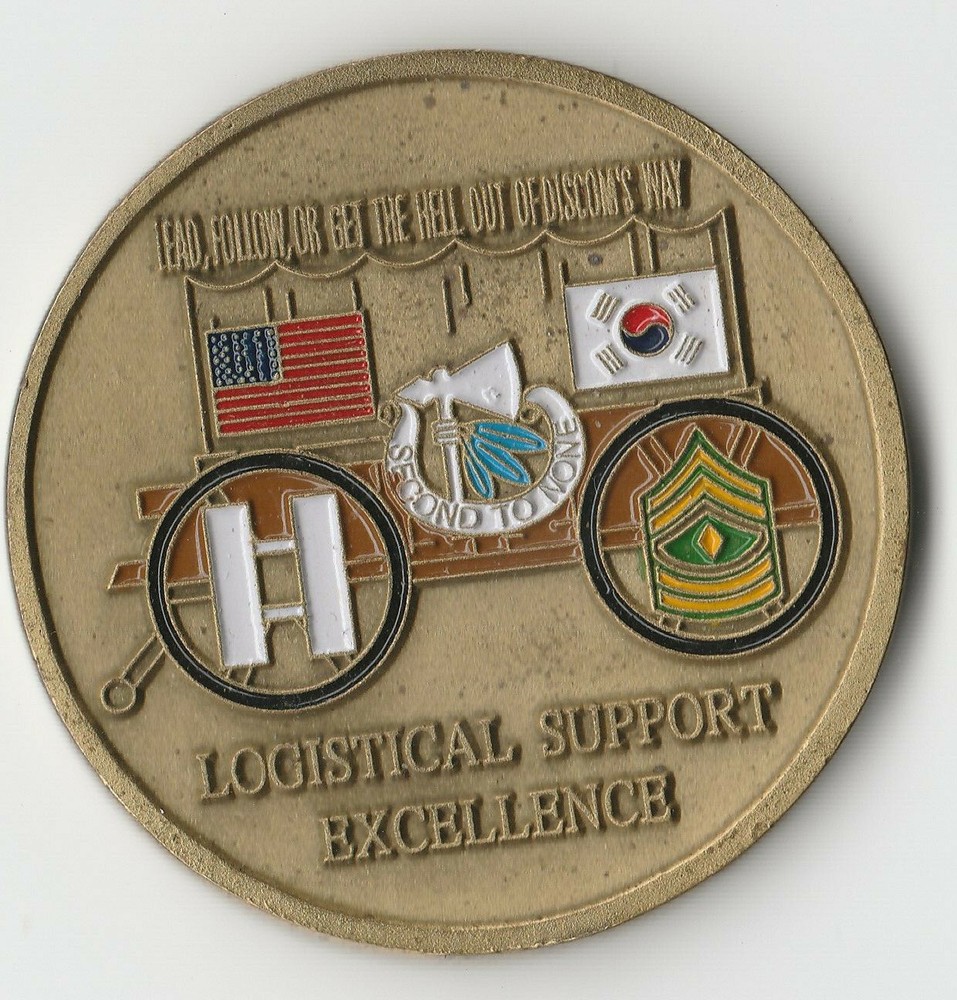 HHC/MMC DISCOM WagonMaster Korea Challenge Coin 2" DIA BX1