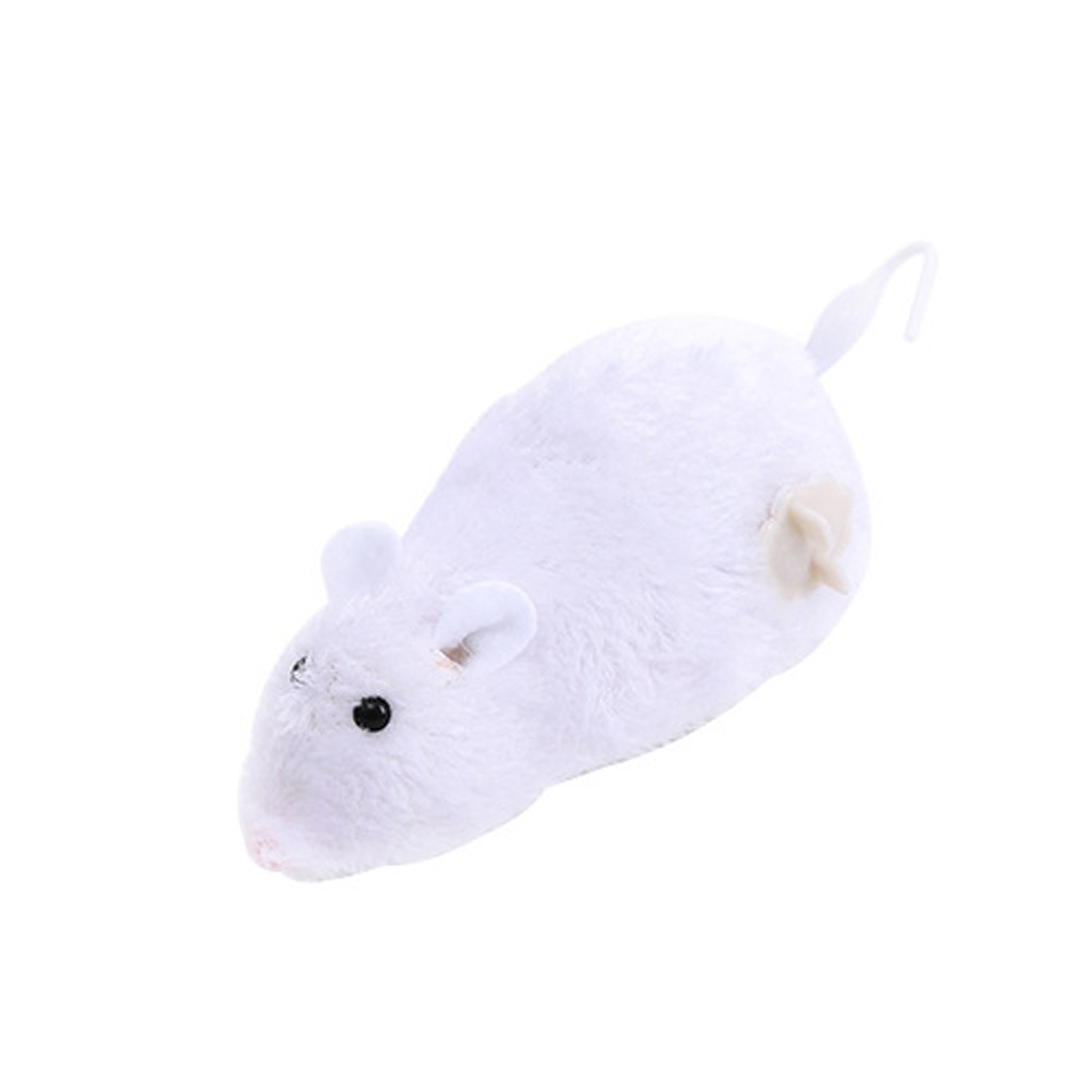 Interactive Cat Toy with Cartoon Mouse Design, Durable Plastic No Battery Needed