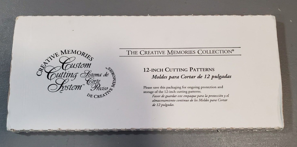 Creative Memories Custom Cutting System 12" Cutting Pattern Wave Swell VG cond
