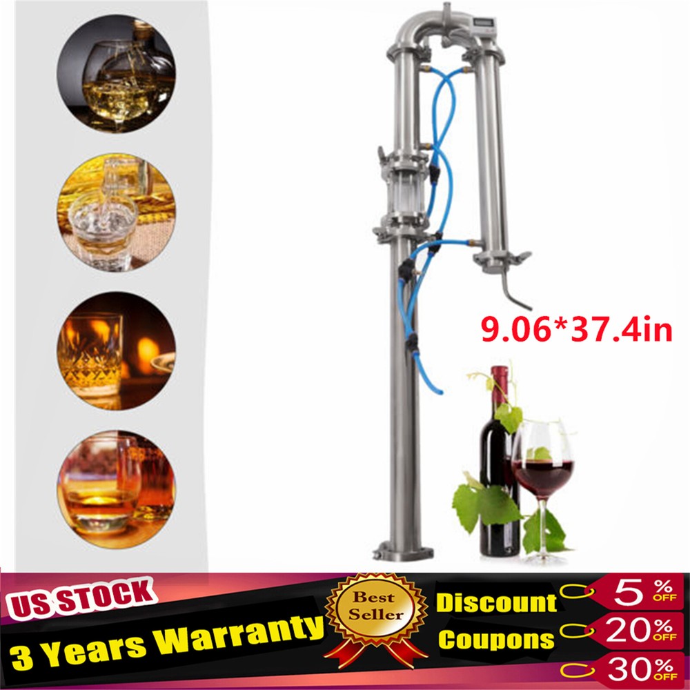 Tubular Distillation Tower+Sight Glass Copper Mesh  Brewing Equipment Distiller