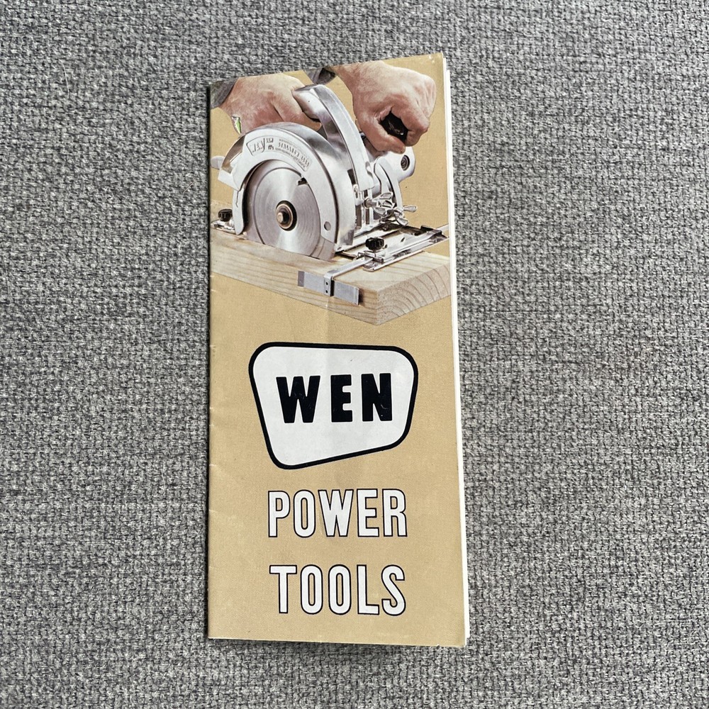 Vintage 1972 WEN Power Tools Fold Out Brochure/Catalog
