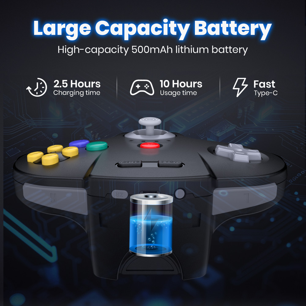Switch N64 Controller-For Nintendo Switch NSO Edition Switch 1/2 MAC PC Window