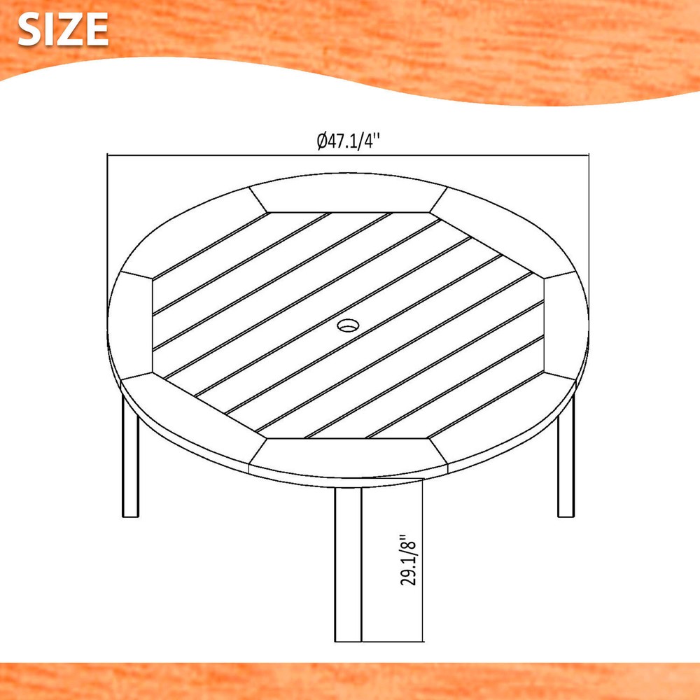 Amazonia Rix 5-Piece Outdoor Dining Set | Eucalyptus | Black Chairs
