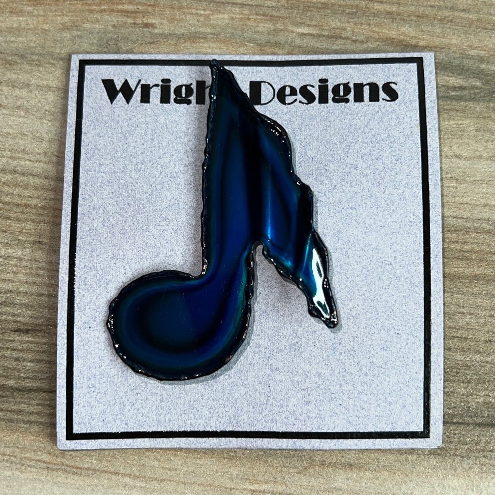 Original Brooch By David Wright Custom Made From ChromePlate NWT