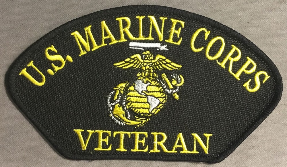USMC  U.S. Marine Corps Veteran Globe and Achor licensed hat patch