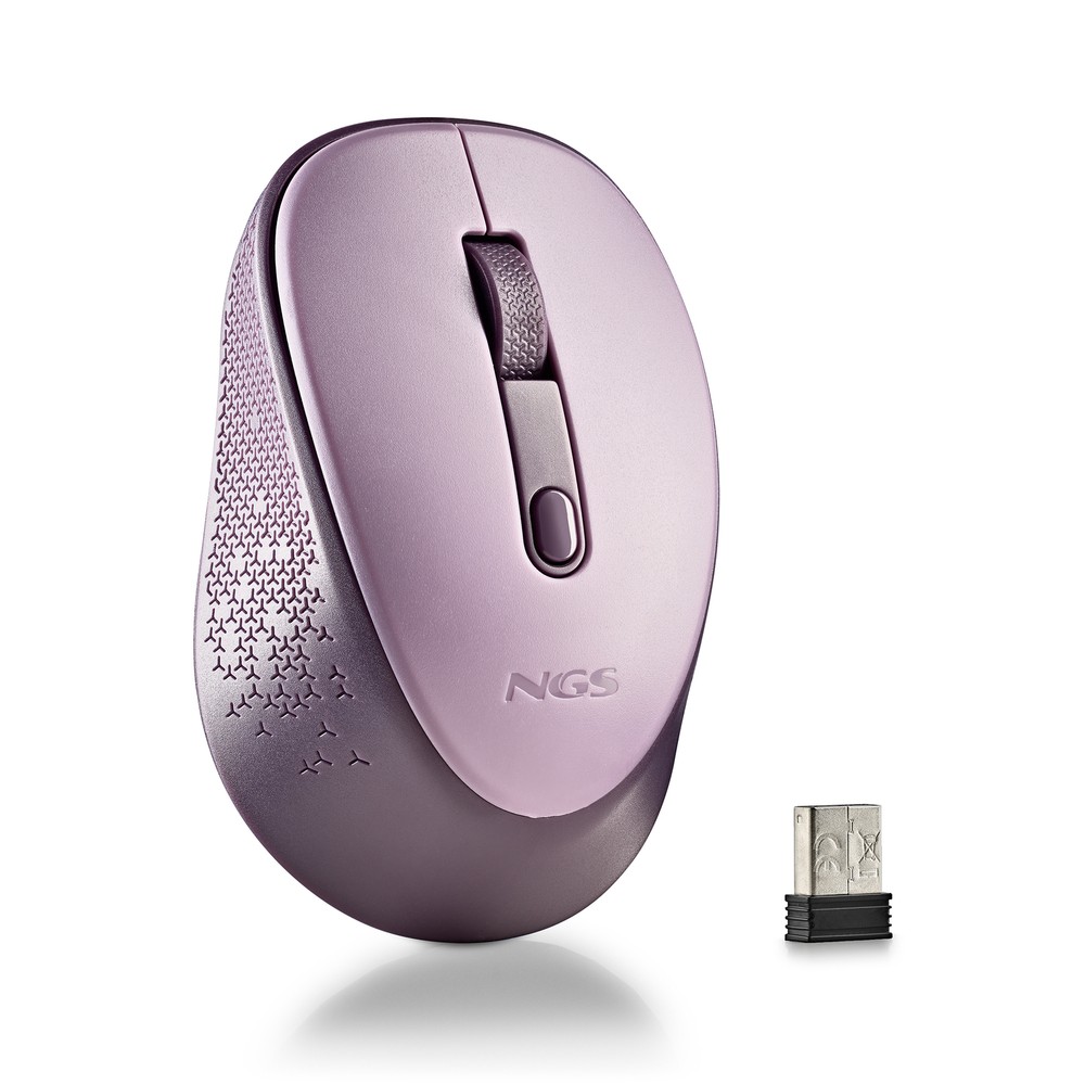 NGS Dew, 2.4Ghz Wireless Silent Mouse, Lilac