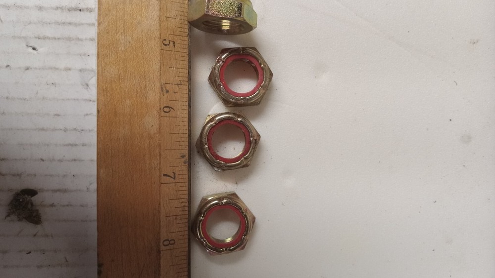 nylon lock nut 5/8-18 LH thin axle (4)