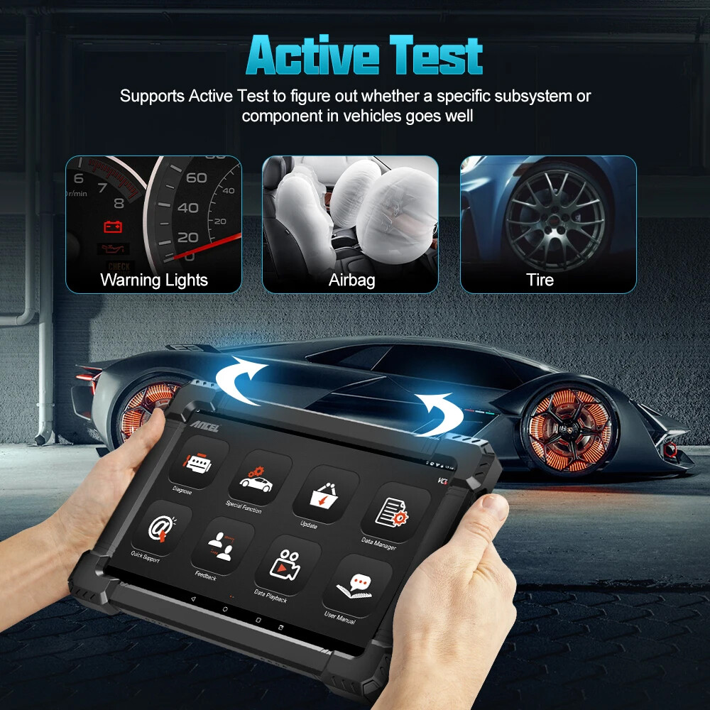 ANCEL X7 Bluetooth OBD2 Scanner Bi-directional Scan Tool Full System Diagnostic