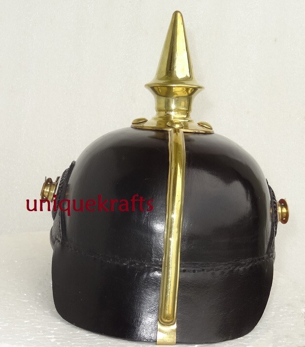 German pickelhaube Leather Helmet