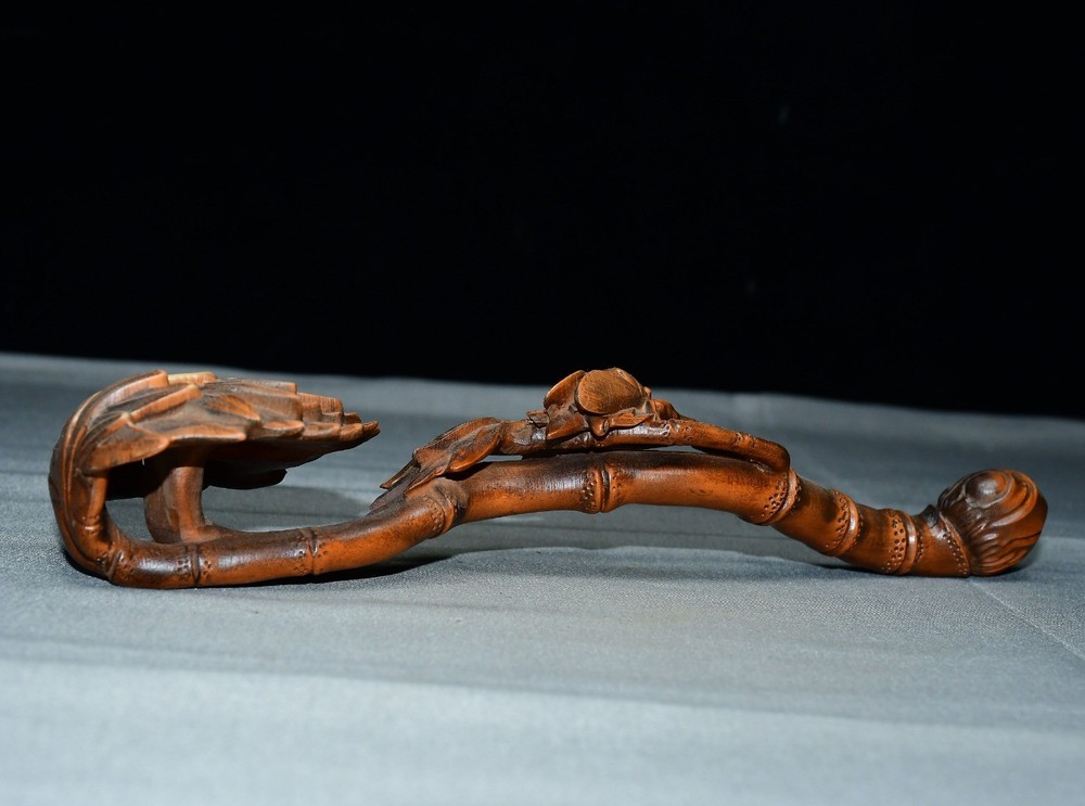 Exquisite Small Leaf Boxwood Bamboo Leaf Ruyi Ornament