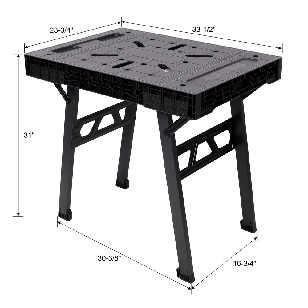 Foldable Work Bench,Portable Workstation,Work Bench Suitable for Garage,Workshop