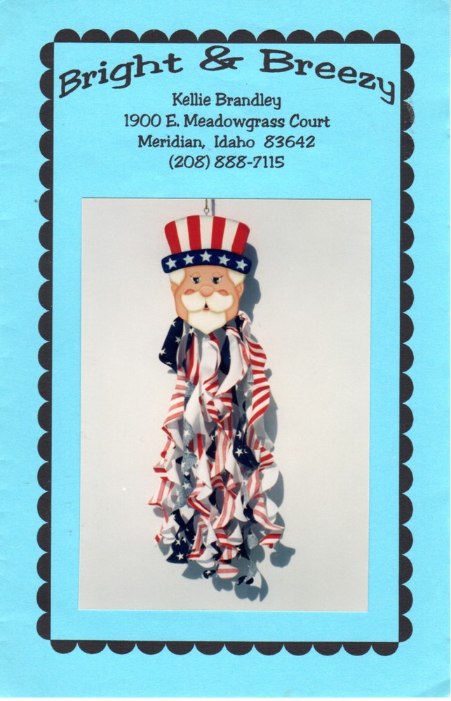 "Uncle Sam Windcatcher" Bright & Breezy Woodcrafting & Sewing Pattern