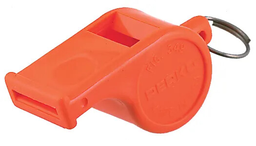 Safety Whistle Ball Type - Orange Polymer Perko 0349DP