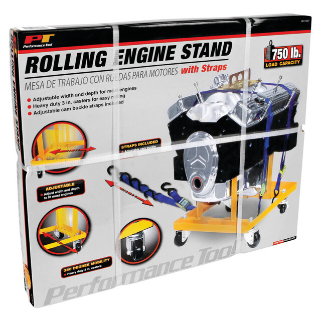 Performance Tool W41037 750 lb Rolling Engine Stand