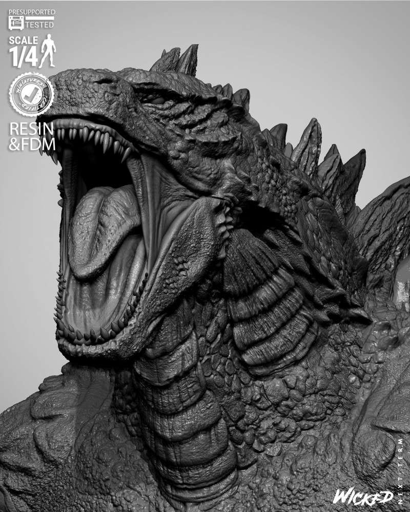 Godzilla Resin Bust Model Kit Unpainted/Unassembled