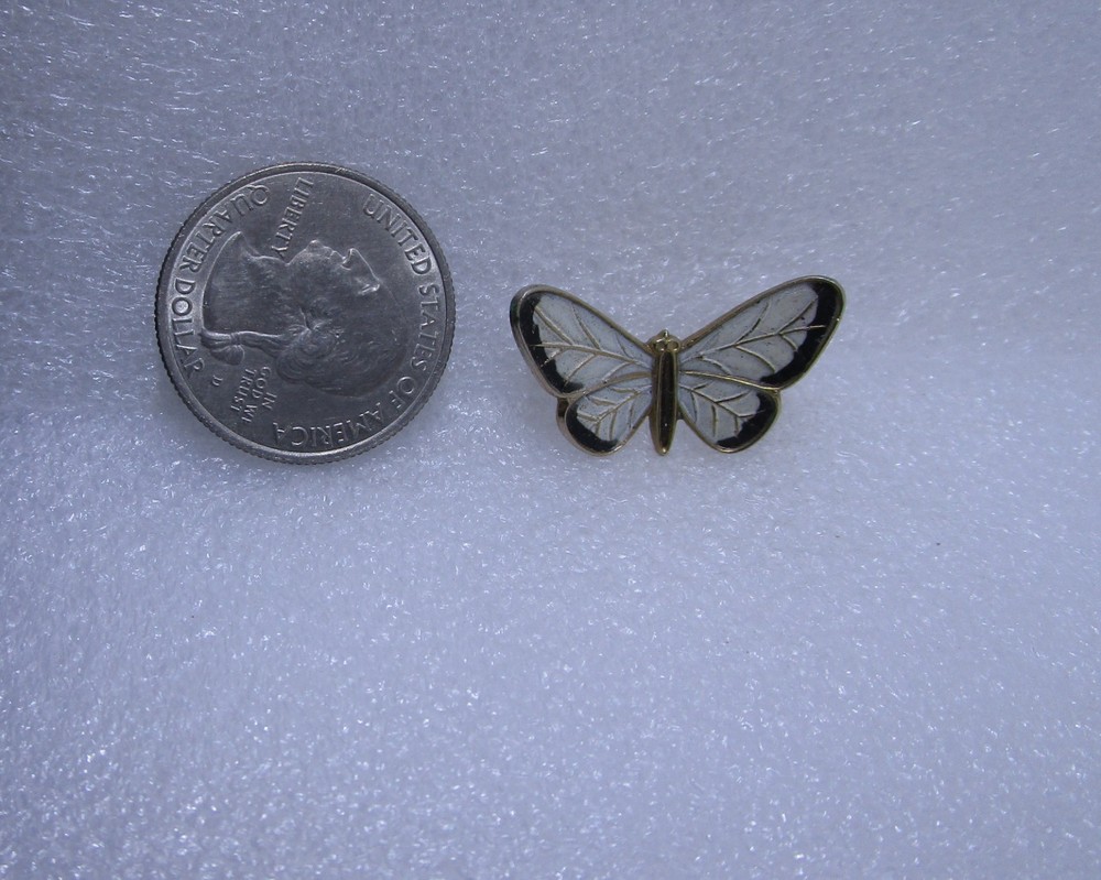 Black & White Butterfly Pin