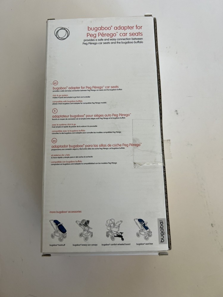 Bugaboo Adapter for Peg Perego Car Seats Click & Go System Cameleon Stroller NOB