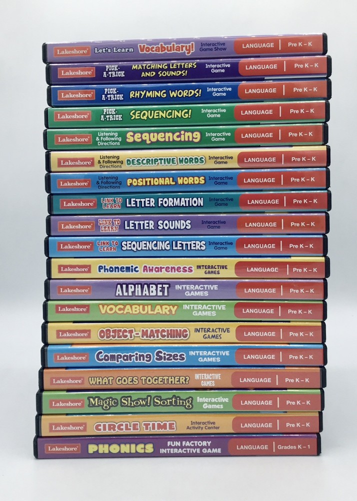 LN✴️19-Lakeshore Educational Interactive Learning PreK-K 1 Language PC/MAC Games