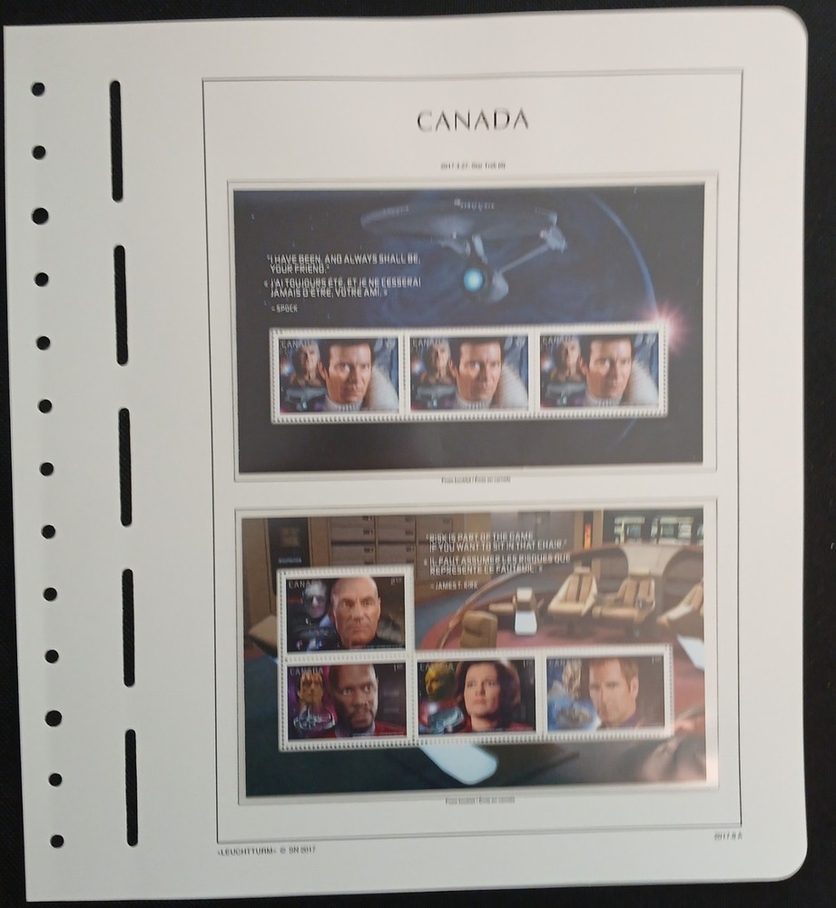 2017 Canada Year Set On Lighthouse/Leuchtturm Hingless Pages