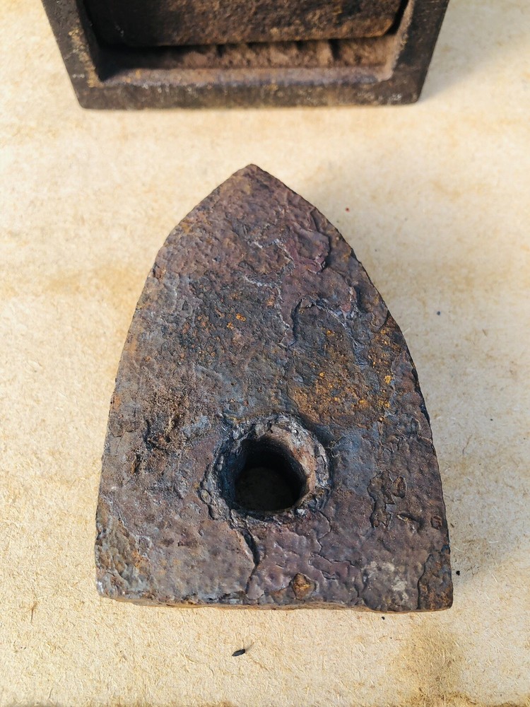 Rare Antique FLAT/SAD IRON with Insert