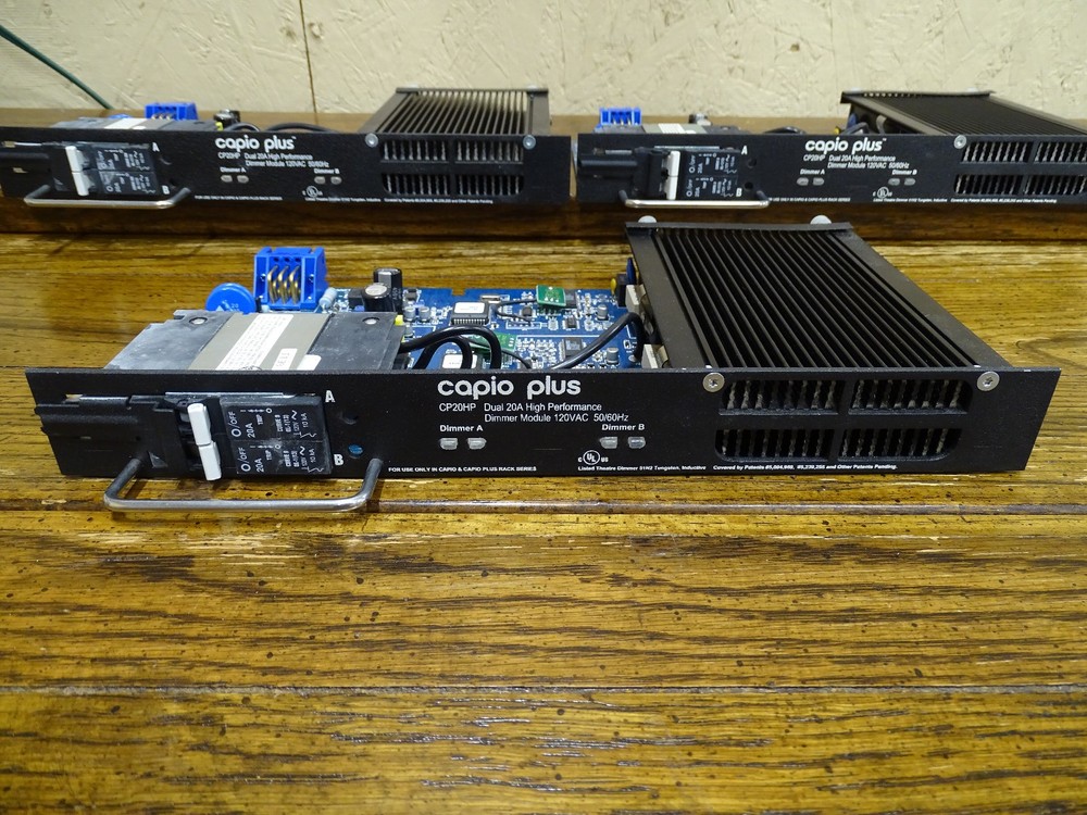 FOR PARTS ONLY (3) Capio Plus CP20HP Dual 20A High Performance Dimmer Modules