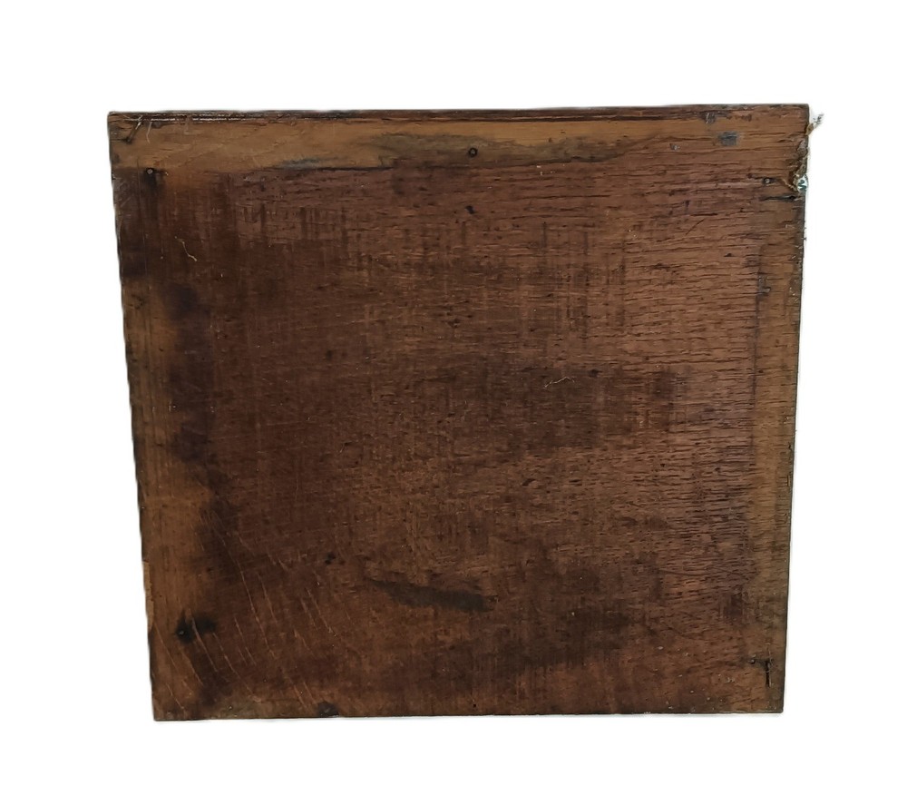 small Antique wood table desk document box writing slope clercks desk