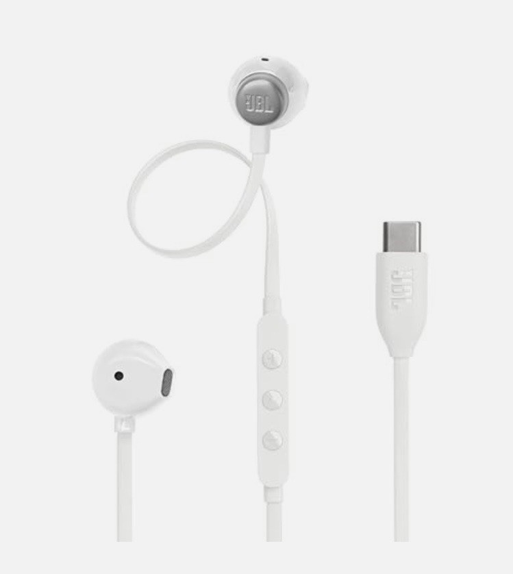 JBL Tune 305C USBC Wired Handset (white)