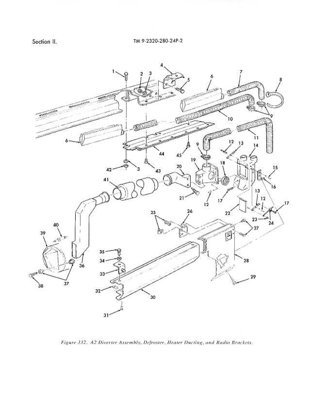 HMMWV elbow duct heater 2540-01-444-5340