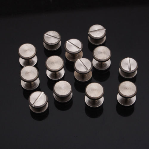 5pcs Metal Binding Chicago Screws Nails Studs Rivets