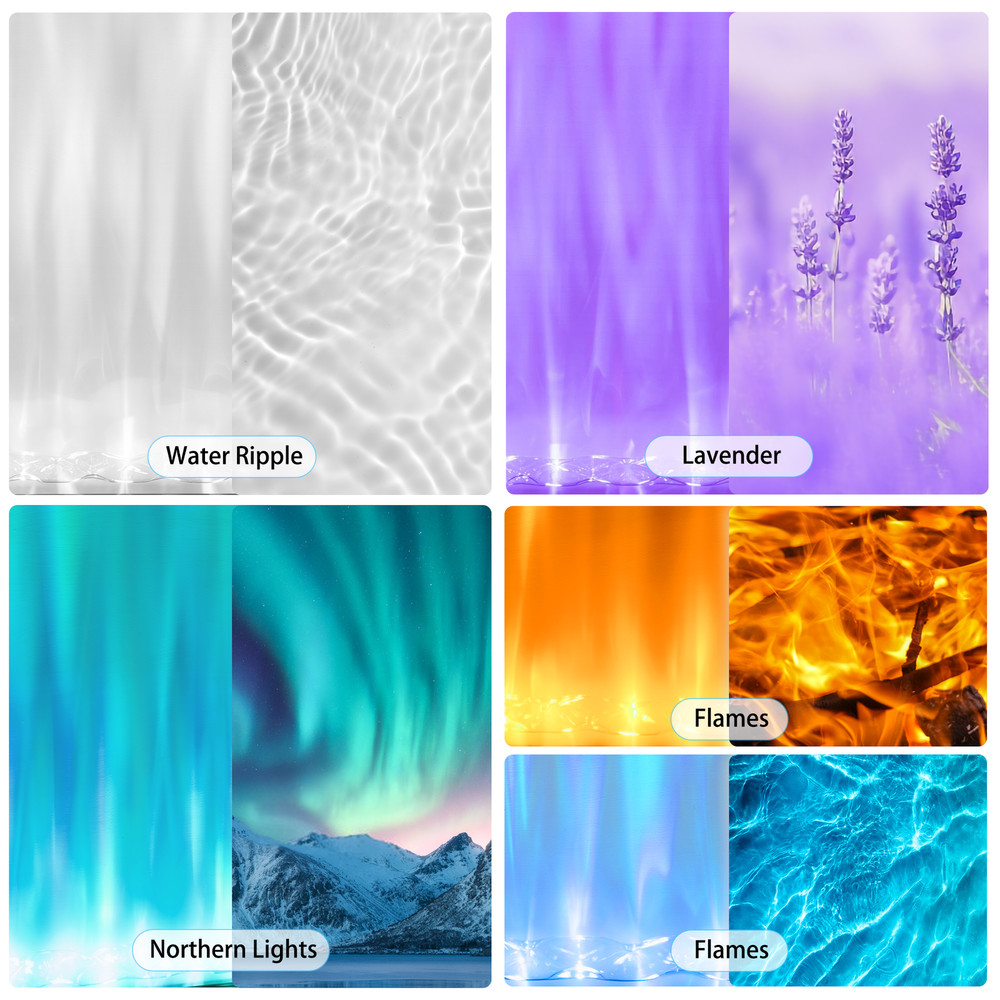 RGBW LED Ocean Wave Light Projector,Multi Dynamic Effect Wash Wall Light Ambient