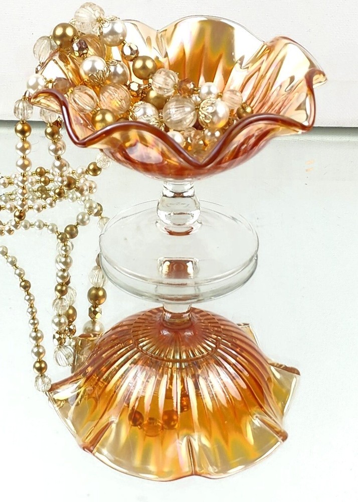 Carnival Glass Candy Dish
