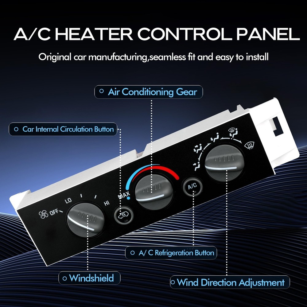 Front Climate Control Module A/C Heater Air Conditioning Panel Unit for Chevy...