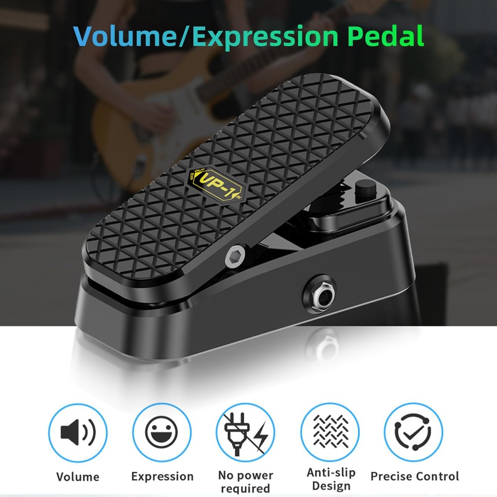 Btuty Volume Expression Pedal Expression EXP & Passive Volume 2in1 Dual Contr...