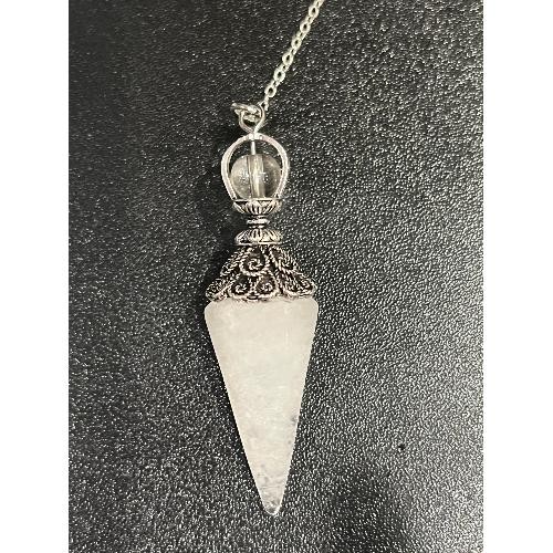 Blessed Clear Quartz Pendulum, Dowsing Pendulum, Baby Witch
