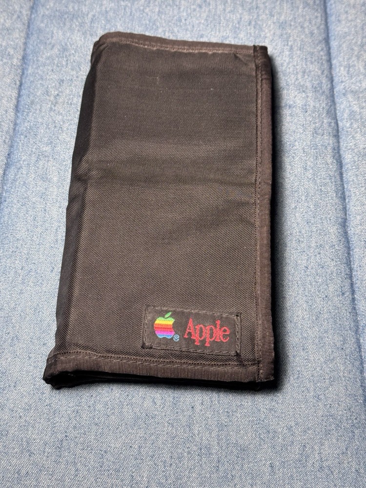 Vintage Apple Black Nylon Floppy Disk Case