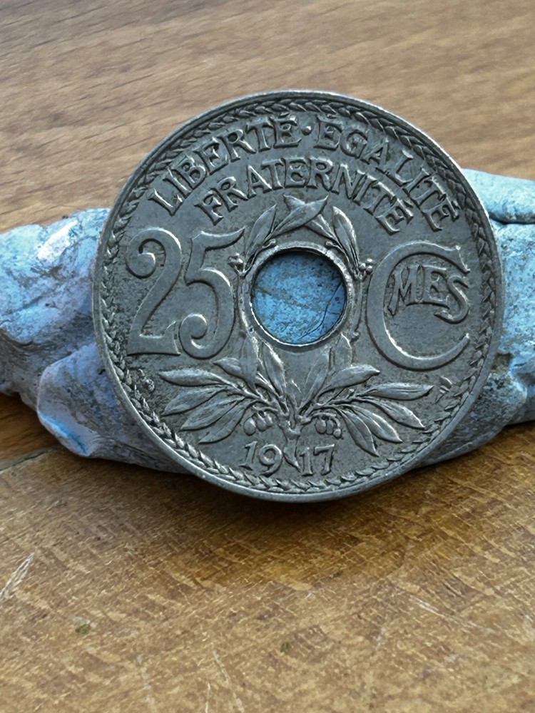 French 25 Centimes 1917 ref.  X 18